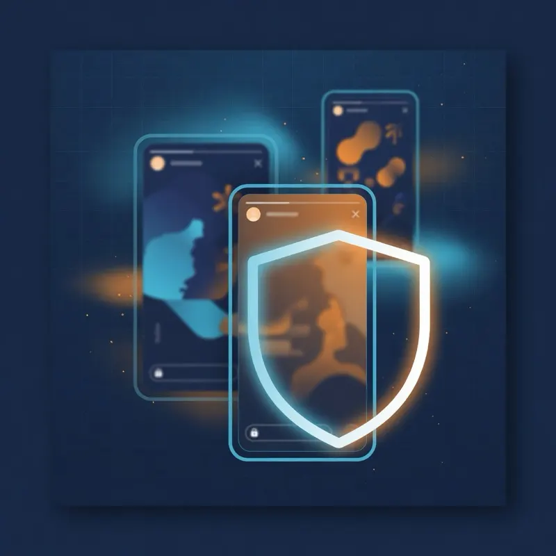 Illustration of private story frames